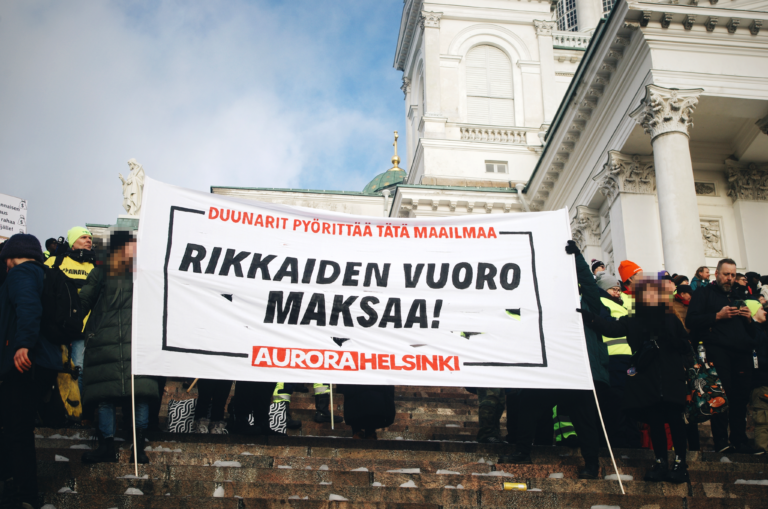 Read more about the article Duunarit pyörittää tätä maailmaa – nyt on rikkaiden vuoro maksaa!